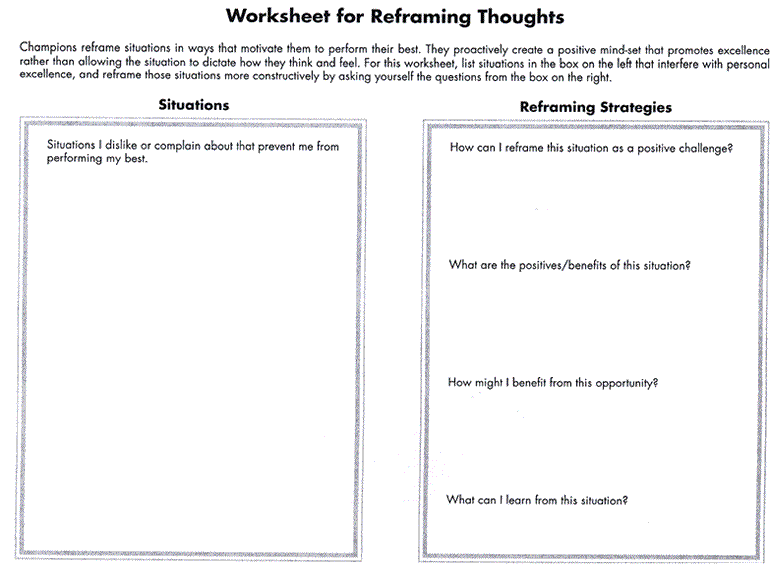 catastrophizing worksheet pdf